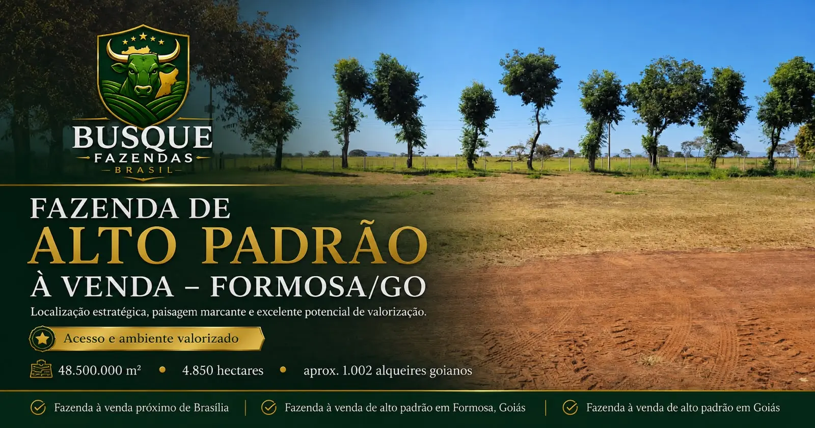 Topografia e área aberta