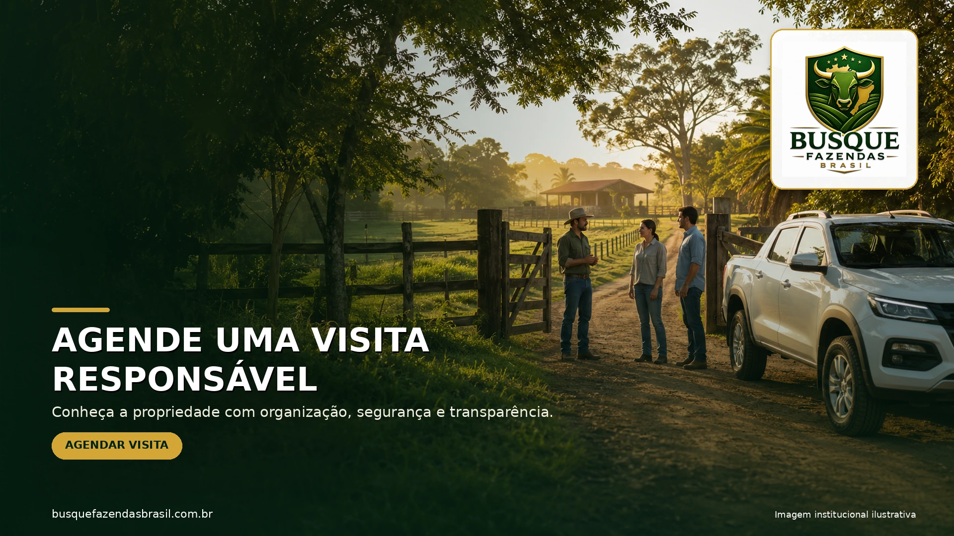 Agendar visita a uma fazenda